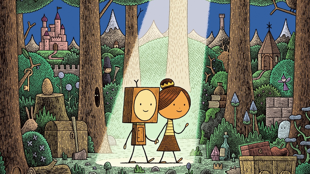 Der kleine Holzroboter und die Baumstumpfprinzessin