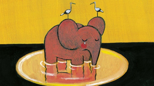 [AR02039-001] WIE DER KLEINE ROSA ELEFANT EINMAL SEHR TRAURIG WAR UND WIE ES IHM WIEDER GUT GING (Dias + DVD)